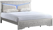 Glory Furniture Lorana G6500F-QSB Queen Bed Silver Champagne