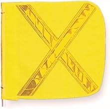 Checkers Heavy Duty Replacement 16" Yellow with Yellow X Warning Whip