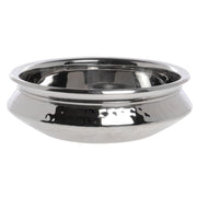 Serving Bowl Stainless Steel with Hammered Finish and Liner 5 1/2 qt - 12"Dia x 3 1/2"H by HUBERT – Commercial Grade