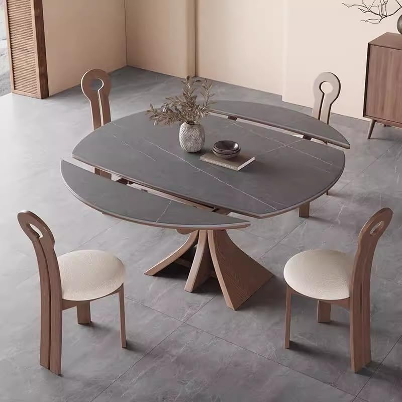 Mesa para Centro De Sala Solid Wood Extendable Folding Dining Table Adjustable Round Dining Table Small Home Round Table Coffee Table(150cm) by JOYNOW – 150cm, A, Model 5744