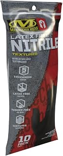 Mechanix Wear HD Black Nitrile Disposable Gloves, Large, 10 Pack