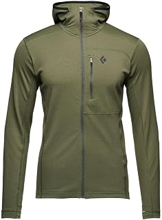 Black Diamond Mens Coefficient Long Sleeve Fleece Hoody, Dark Crimson, X-Large