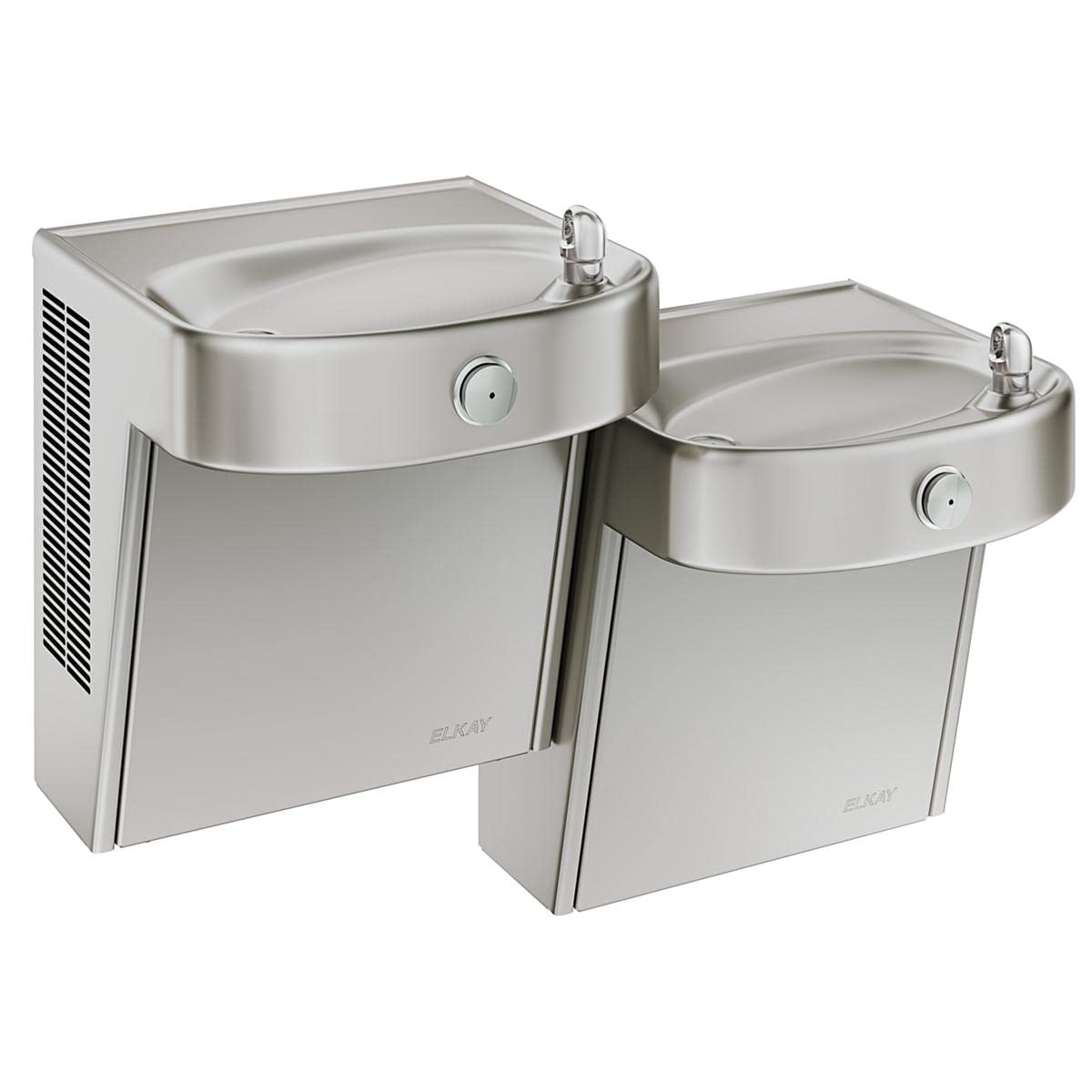 Wall Mount Mechanical Activation ADA Cooler Non-Filtered Non-refrigerated Stainless by Elkay – Stainless Steel, Model LVRCHDTLDDSC