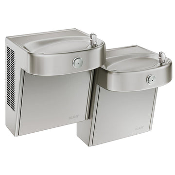 Wall Mount Mechanical Activation ADA Cooler Non-Filtered Non-refrigerated Stainless by Elkay – Stainless Steel, Model LVRCHDTLDDSC