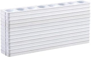 Prang Empty Oval Watercolor Refill Tray Set, White, 12 Trays/Pack, Case of 12 Packs, 144 Refill Trays Total