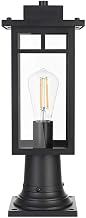 Mercer One Light Outdoor Post Mount Black