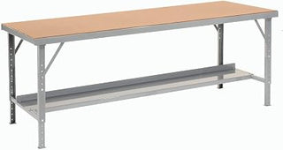 Global Industrial Heavy Duty Workbench w/Hardboard Square Edge Top, 84" W x 48" D, Gray