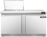 DL60-12M-FB Designer Line Mighty Top Sandwich Unit, 60" W, With 12 Pan Top Openings & Front Breathing