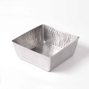 Stainless Steel Hammered Square Bowl by American Metalcraft – 146.0 ounces, Stainless Steel, Silver, Model SSQH94