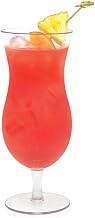 Front of the House AHB004CLT23 Drinkwise Hurricane, 9" Height, 3.25" Maximum Diameter, 24 oz, Polycarbonate, Clear, (Pack of 12)