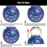 Master Lock Variety / 1 / 1 Pack, Colors may vary Combination Padlocks