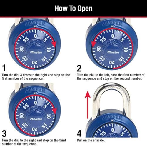 Master Lock Variety / 1 / 1 Pack, Colors may vary Combination Padlocks