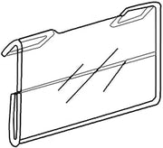 Horizontal Slatwall Sign Holder can be Used on Gridwall Too, 78318