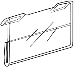 Horizontal Slatwall Sign Holder can be Used on Gridwall Too, 78318