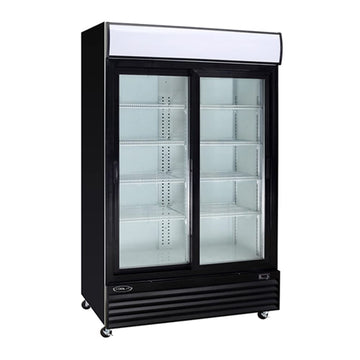 52-Inch Two Section Merchandiser Glass Door Reach-in Refrigerator by Kool-It – 42 cubic_feet, Stainless Steel, Model KSM-42