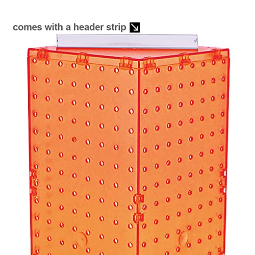 Azar Displays Pegboard Only / Orange / 8 x 20 inches Display Racks