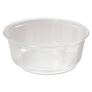 Alur PET Rolled Rim Round Deli Container Clear by Fabri-Kal – 8.5 ounces, Polyethylene Terephthalate (PET), clear, Model RD8