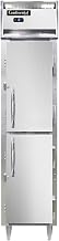 DL1FSE-HD Designer Slim Line Single Section Reach In Freezer, 17-3/4"W, Half-Height Doors