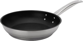 Browne Foodservice Elements 8 Inch Stainless Steel Non-Stick Fry Pan w/Excalibur, NSF (Pack of 6)