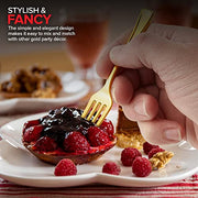 Stock Your Home Mini Fork / Gold / 80 Dessert Forks