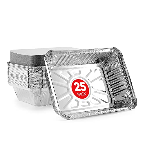 Stock Your Home 2 lb / 25 Pack / Silver Disposable Cookware
