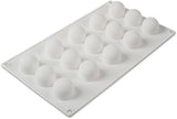 Silikomart Professional White Nonstick Mini Truffles Mold 15 Indents