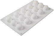 Silikomart Professional White Nonstick Mini Truffles Mold 15 Indents