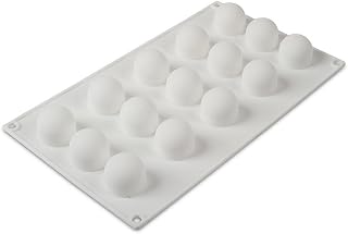 Silikomart Professional White Nonstick Mini Truffles Mold 15 Indents