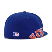 New York Mets Light Royal Blue Side Split 59Fifty Fitted Baseball Hat (US by New Era – 7 3/4, Polyester, Light Royal Blue, Model New Era 59fifty Fitted Baseball Hat