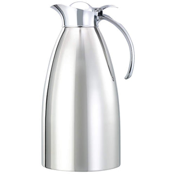 Carafe, 2 Liter Capacity, Polished Finish (Case of 6) by Service Ideas – 67.6 Ounces, 2.0 liters, Stainless Steel, Pack of 6, Model 982C20