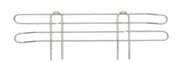 Super Erecta 4" High Stackable Ledge for Wire Shelving by METRO – 18, Chrome, Model L18N-4C