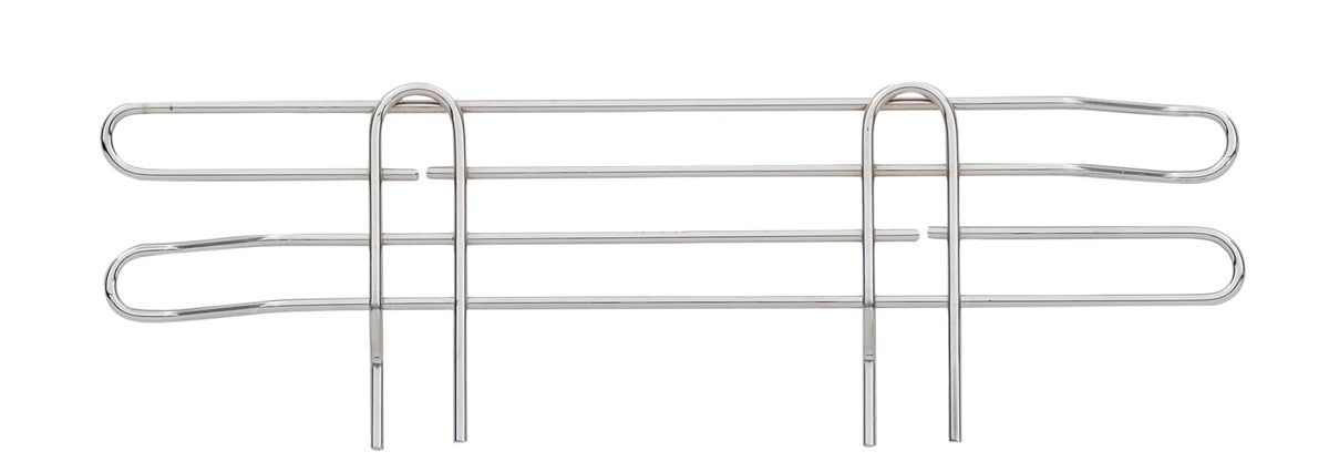 Super Erecta 4" High Stackable Ledge for Wire Shelving by METRO – 18, Chrome, Model L18N-4C