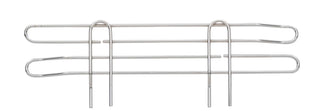Super Erecta 4" High Stackable Ledge for Wire Shelving by METRO – 18, Chrome, Model L18N-4C