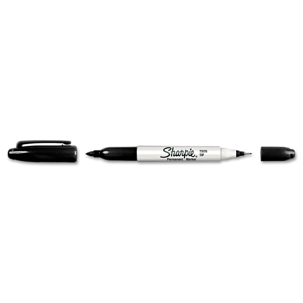 Twin-Tip Permanent Marker by Sharpie – 1 Count (Pack of 1), Plastic, Black, Model 32201