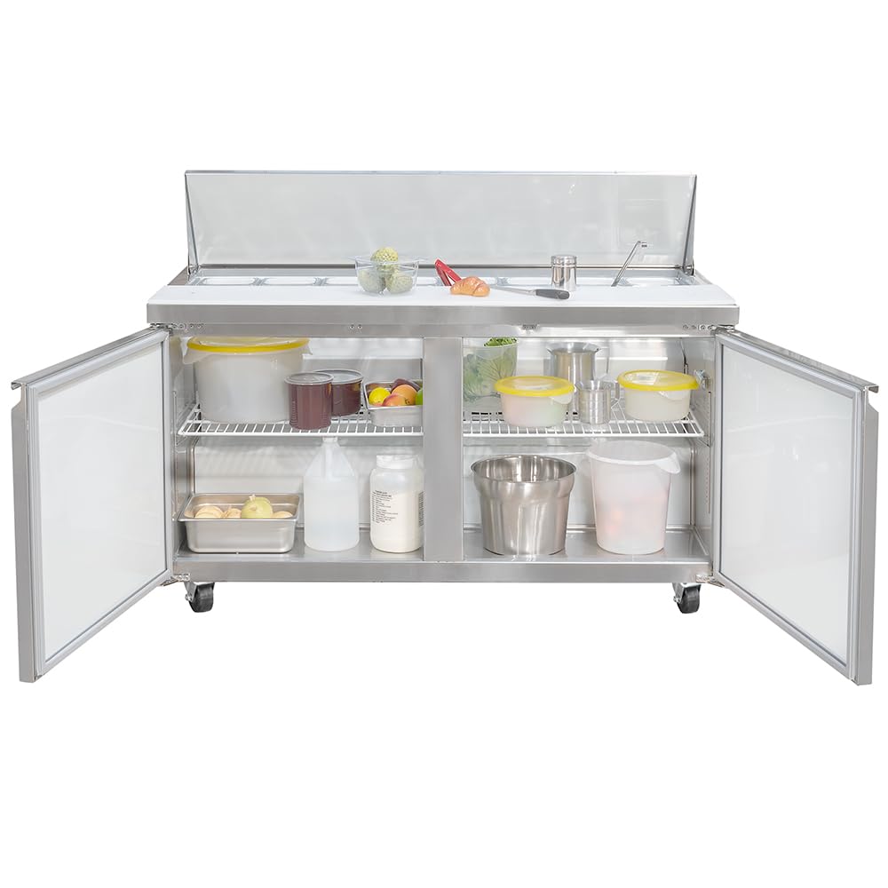 60 1/5" Sandwich/Salad Prep Table w/Refrigerated Base by MOTAK – 65.35x34.65x45.67, In Description, Check Images, Model MST-60-X