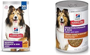 Hill's Science Diet Adult 1-6 Sensitive Stomach & Skin Wet & Dry Dog Food Bundle