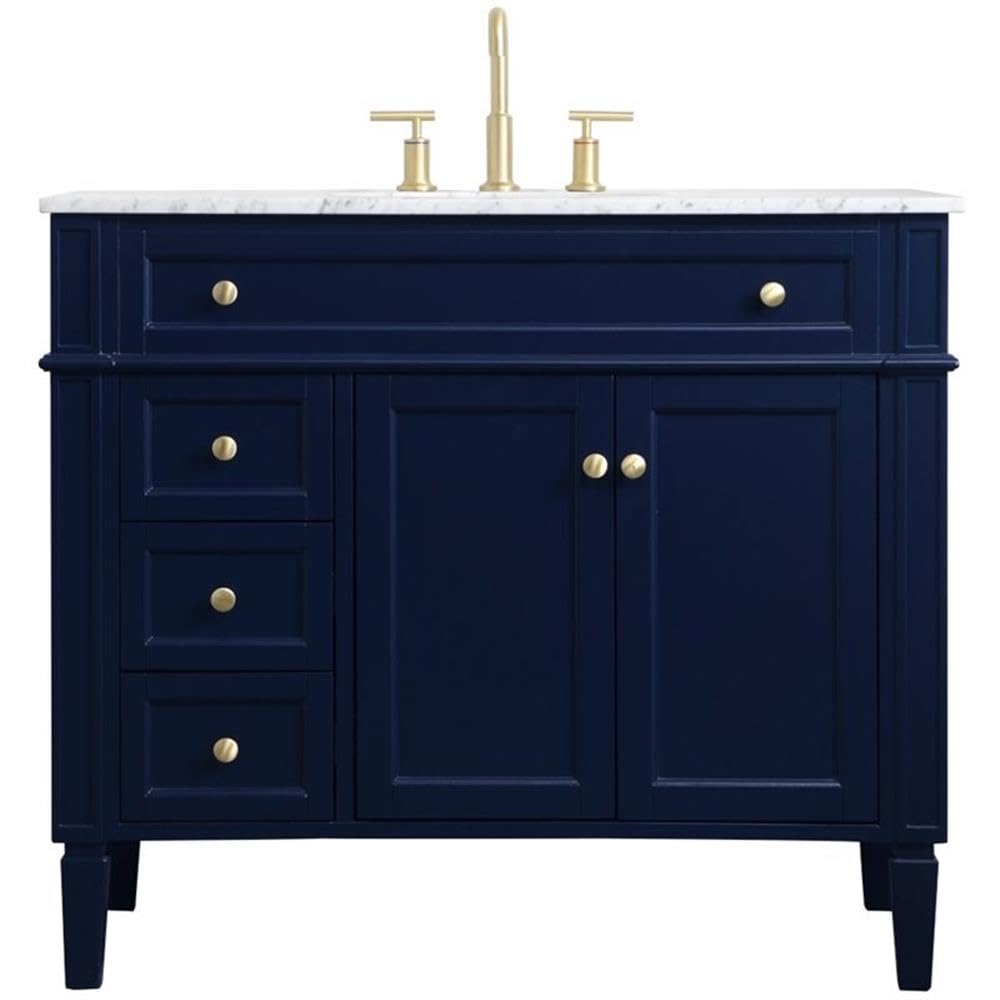 Elegant Decor 40" - Single / Blue / Modern Wheel Care