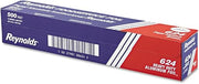 Reynolds 624 Heavy Duty Aluminum Foil Roll, 18" Width x 500' Length, Silver, 1-Roll Per Case