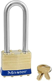 Master Lock Keyed Padlock, 3/4 in,Rectangle,Silver