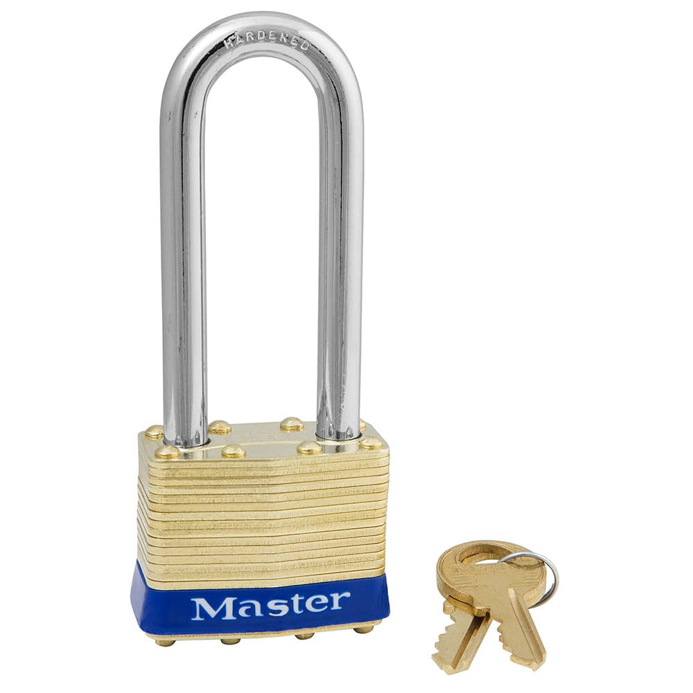 Keyed Padlock by Master Lock – Brass, Gold, Model 2LJ