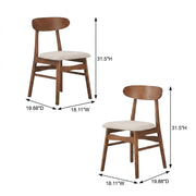 Wooden Dining Chairs with Cushioned Seat Set of by Starlight Canyon Home – Wood, Beige, Pack of 2