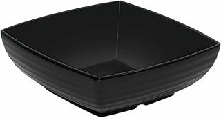 G.E.T. ML-67-BK Black 2.5 qt. Square Bowl, Break Resistant Dishwasher Safe Melamine Plastic, Milano Collection | Dishwasher safe, Shatterproof, Restaurant service, Great for Salads, Sides, Pasta and Shared Dishes