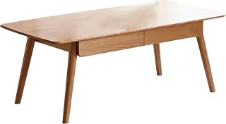 Solid Oak Coffee Table - Coffee Tables for Living Room, Mesa de Centro | 100% solid oak coffee table with storage shelf, easy to assemble, dimensions 120x56x45 cm, perfect for living room, home