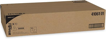 Kimberly-Clark Wypall X70 White Hydroknit Wipe - Flat Sheet - Box - 300 sheets per container - 29.8 in Overall Length - 16.6 in Width - 41061 [PRICE is per BOX]