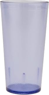 G.E.T. 6632-1-BL Heavy-Duty Plastic Restaurant Tumblers, 32 Ounce, Blue (Set of 12)