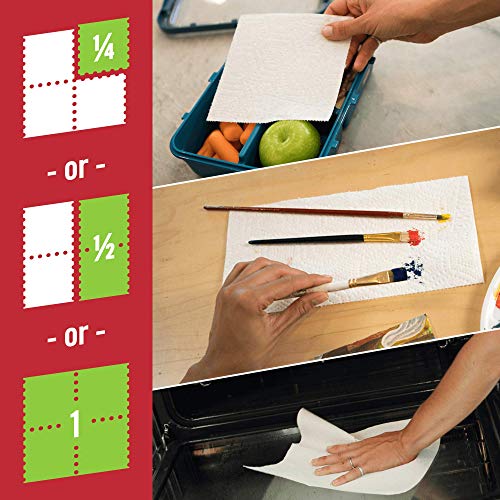 Brawny 12 Rolls (147 Sheets each) / White / 12 Triple Rolls = 36 Regular Rolls Paper Towels
