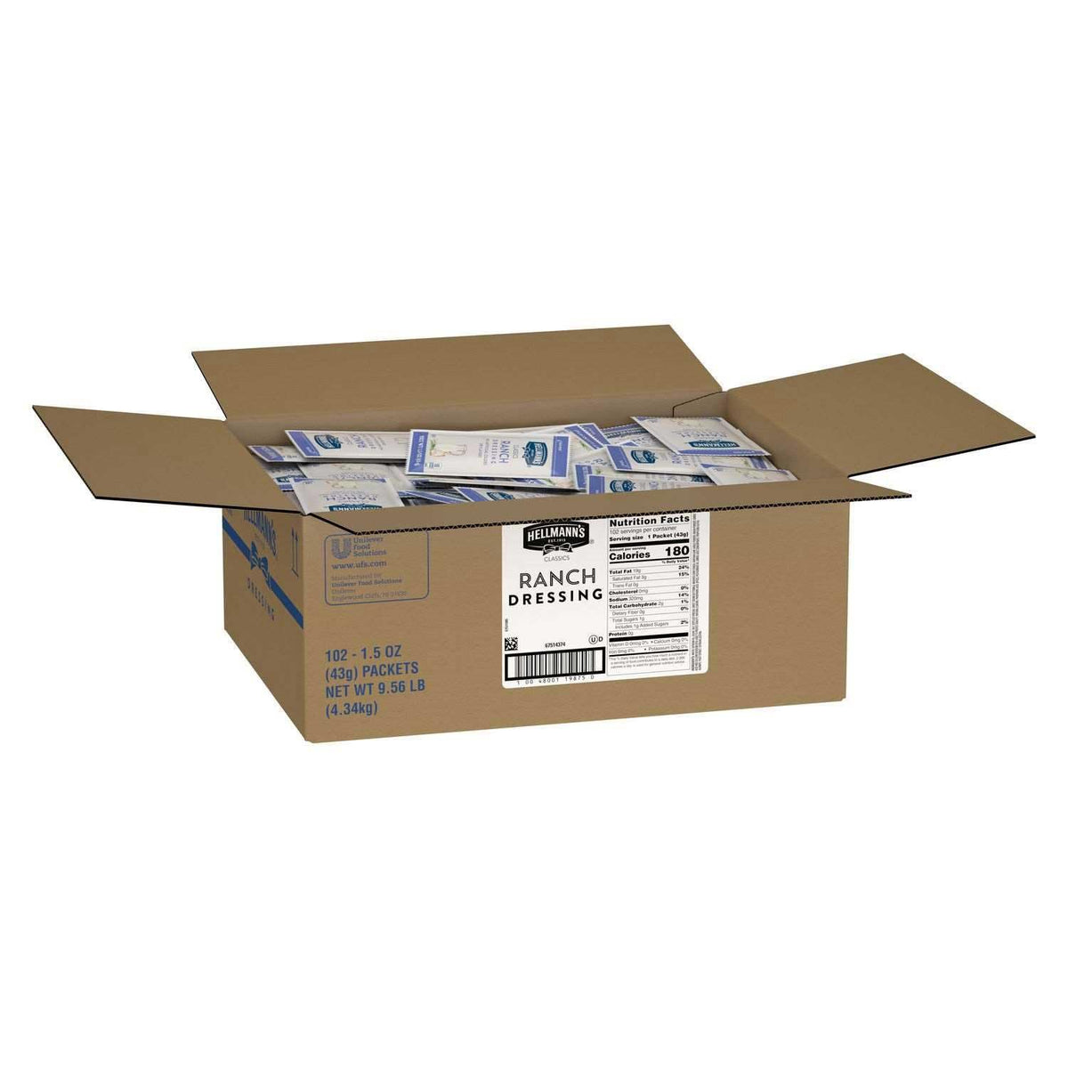 HELLMANN'S Ranch / 1.5 Ounce (Pack of 102) / 102 Balsamic