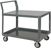 Two Shelf Unassembled Heavy Duty Service Cart by Global Industrial – 12-Gauge Steel, Gray, Model 752245