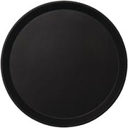 Cambro 1100CT110 Camtread Round Server Tray, Black, 11