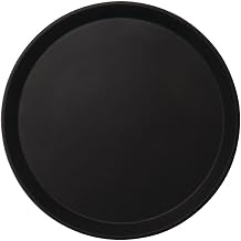 Cambro 1100CT110 Camtread Round Server Tray, Black, 11